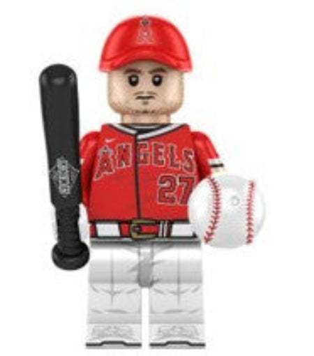 Mike Trout | Custom Minifigure | ABS Plastic
