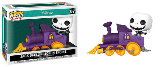 Funko Pop Jack Skellington Engine Train Figure Near Mint