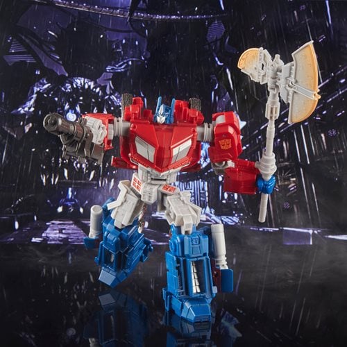 Transformers Studio Series Voyager Optimus Prime Gamer Edition With Axe