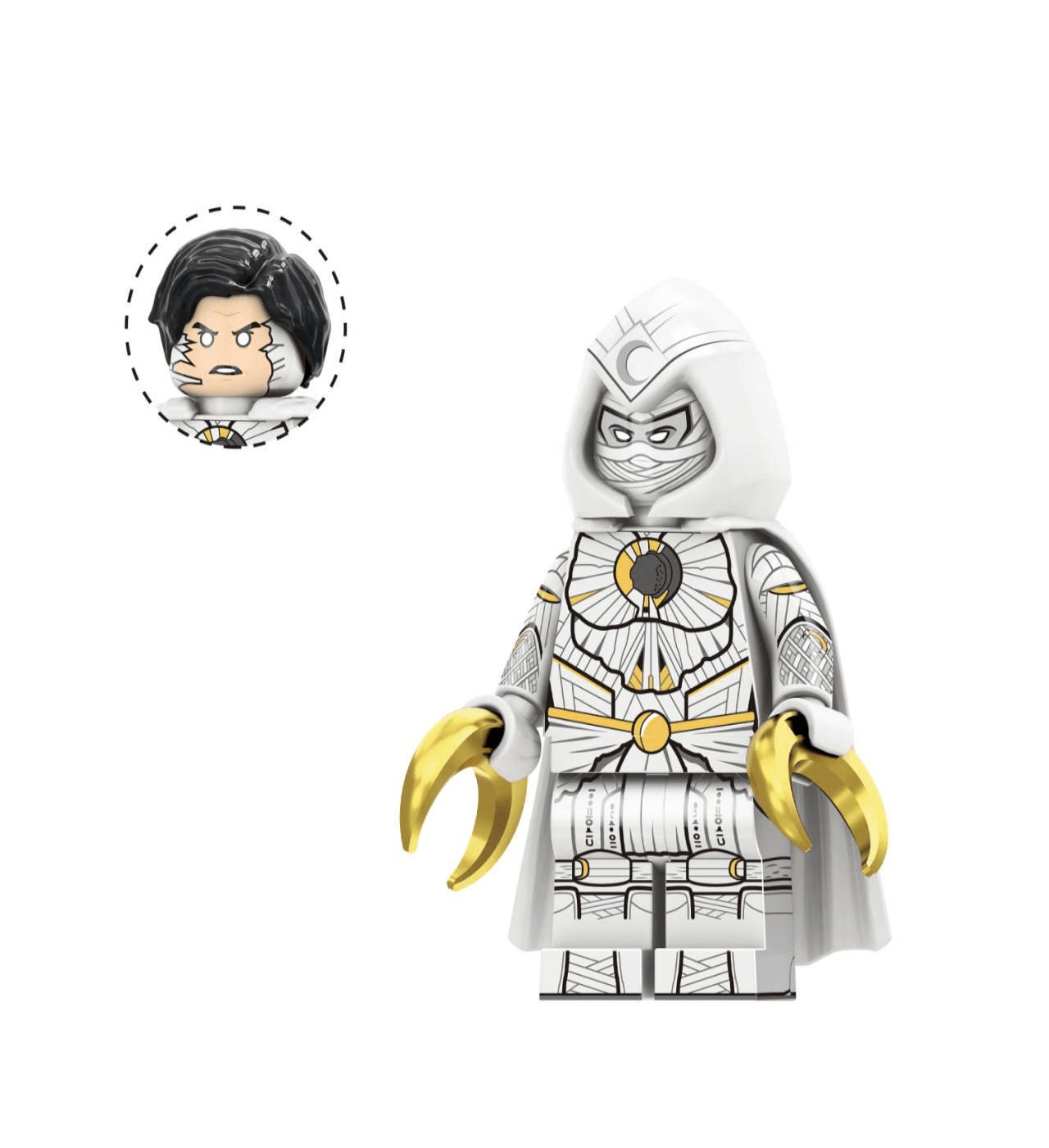 Custom Minifig | LEGO-Compatible Custom Part | Moon Knight