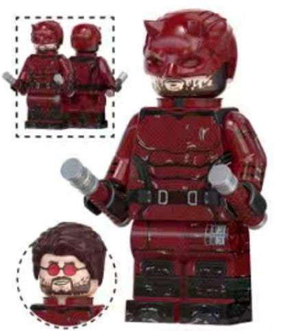 Red Suit Daredevil | Custom Minifigure | ABS Plastic | Version 4