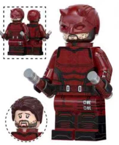 Red Suit Daredevil | Custom Minifigure | ABS Plastic | Version 3