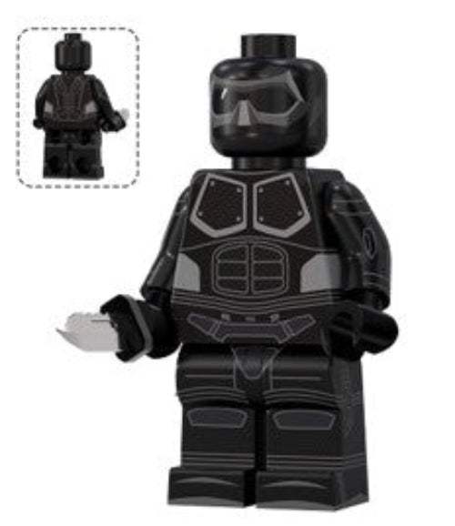Black Noir | Custom Minifigure | ABS Plastic