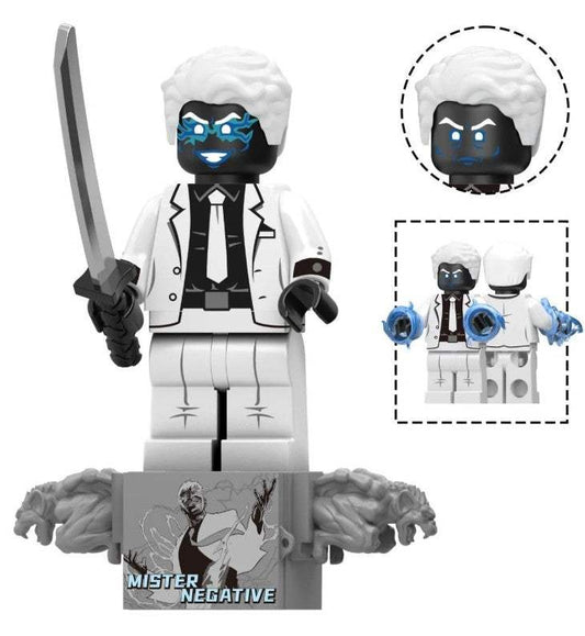 Mister Negative | Custom Minifigure | ABS Plastic