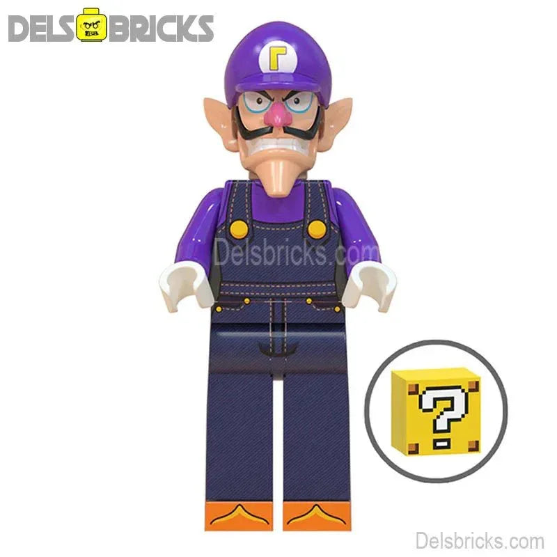 Waluigi from Super Mario Brothers Lego Minifigures Custom Toys - ToylandEU