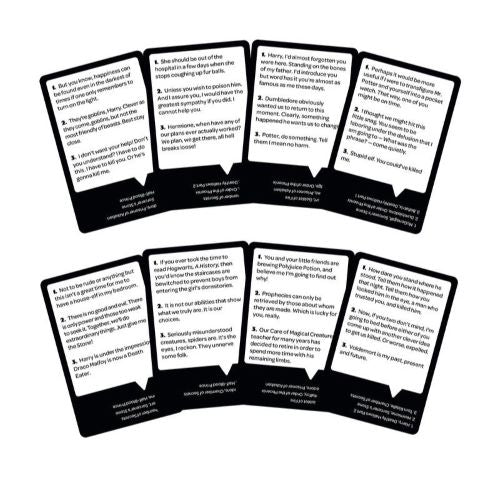 Harry Potter Card Game Who Said It Quotes Edition Deluxe