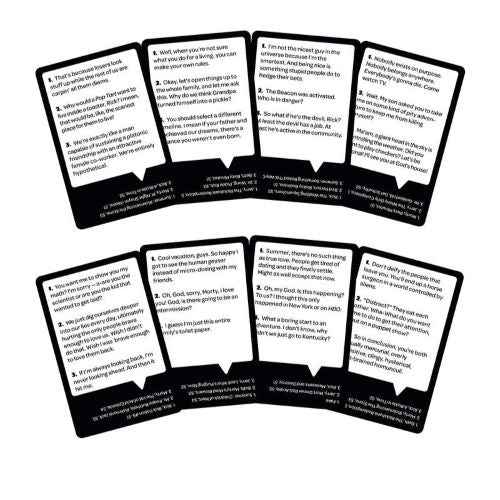 Rick and Morty Card Game Who Said It Edition Deluxe