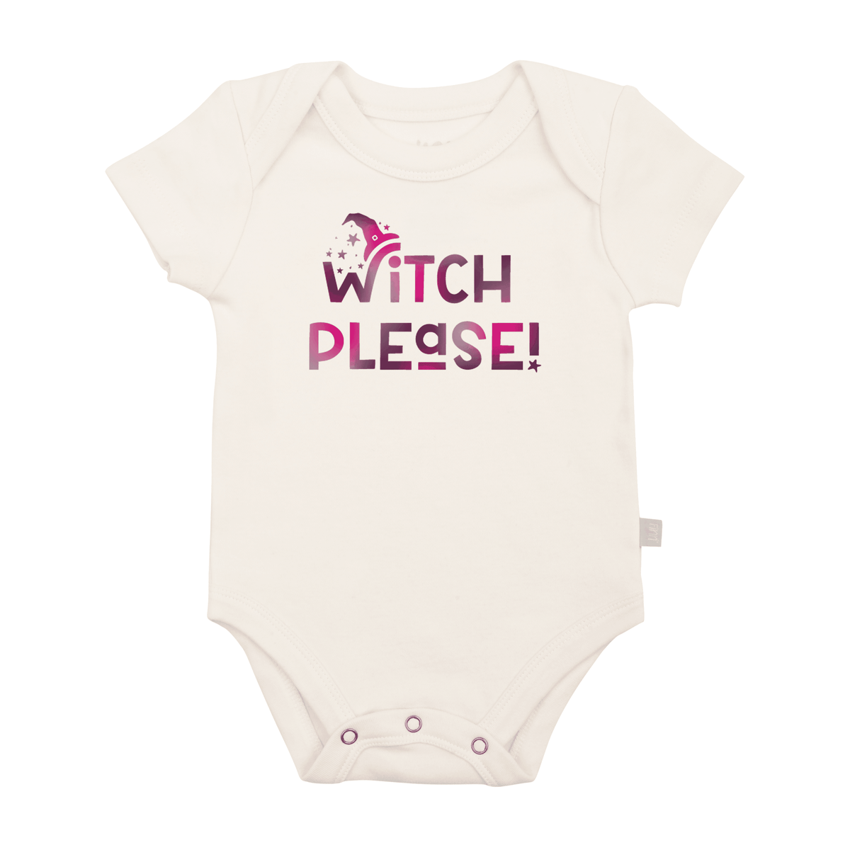 Graphic Bodysuit | Organic Cotton | Easy Snaps | Baby Witch Design