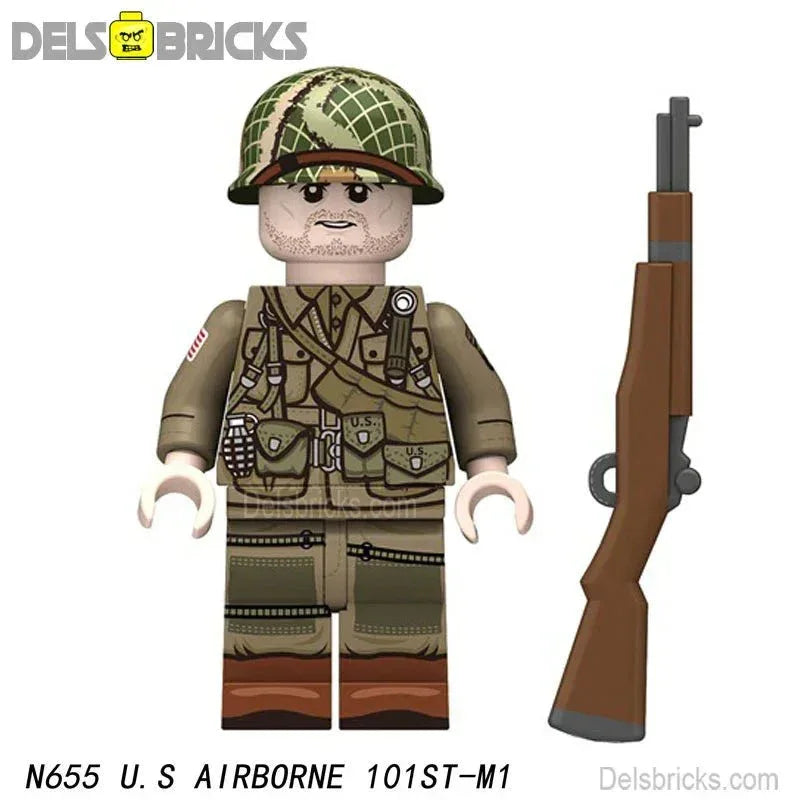 World War 2 American Airborne Infantry Soldier Custom Lego Minifigures Toys 1 - ToylandEU