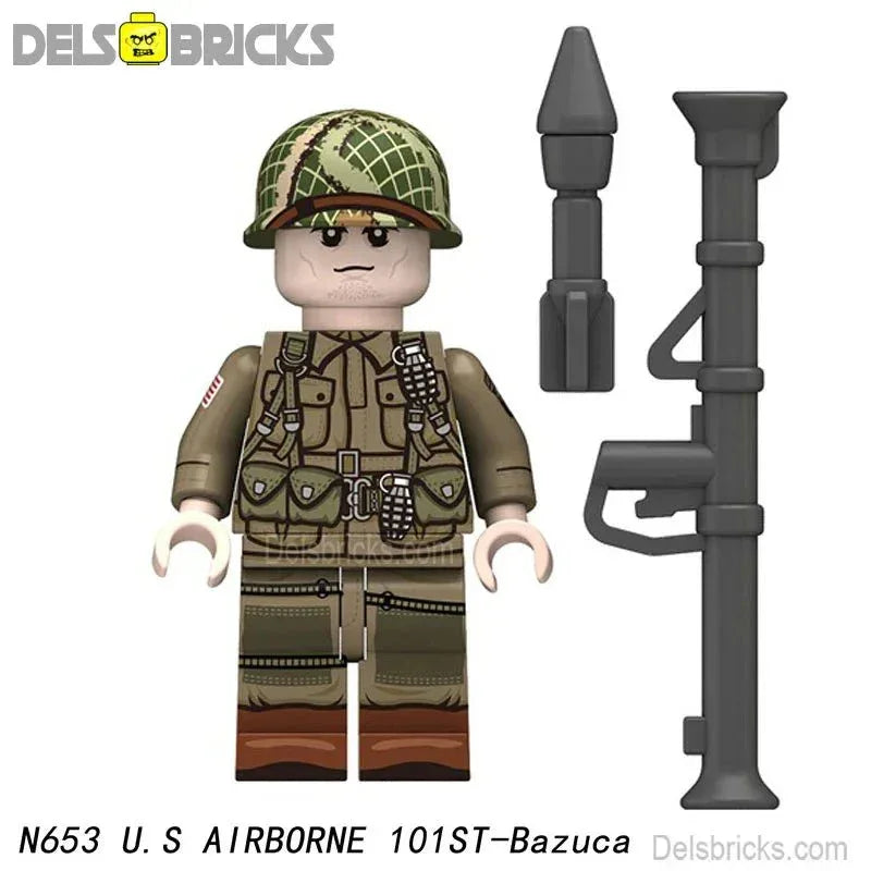 World War 2 American Airborne Infantry Soldier Custom Lego Minifigures Toys 2 - ToylandEU
