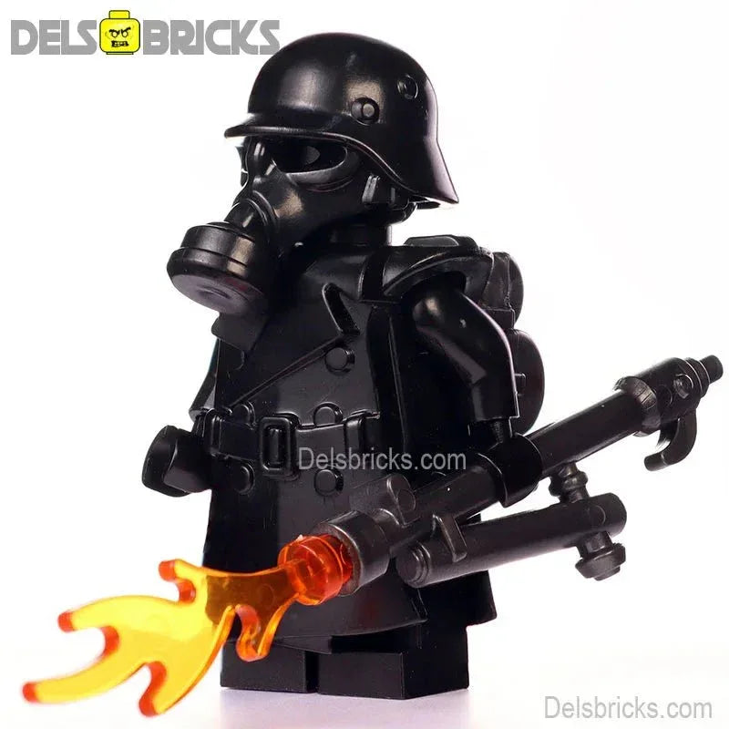 World War 2 Gas Mask Flame trooper Officer Custom Lego Star Wars Minifigures Toys - ToylandEU