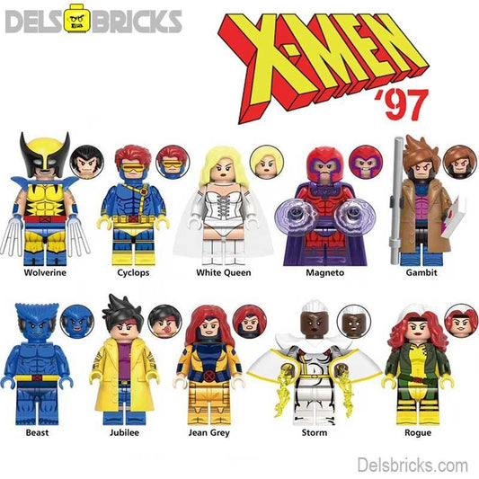 X-Men '97 Set of 10 Lego Minifigures custom toys S1 - ToylandEU