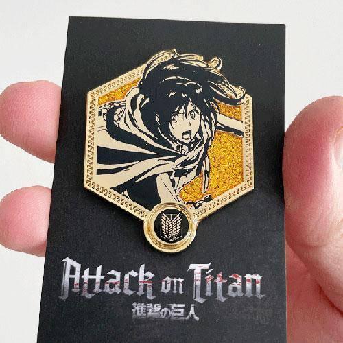 Attack On Titan Enamel Pin 1st Edition Golden Series Licensed