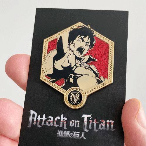 Attack On Titan Enamel Pin 1st Edition Golden Series Licensed