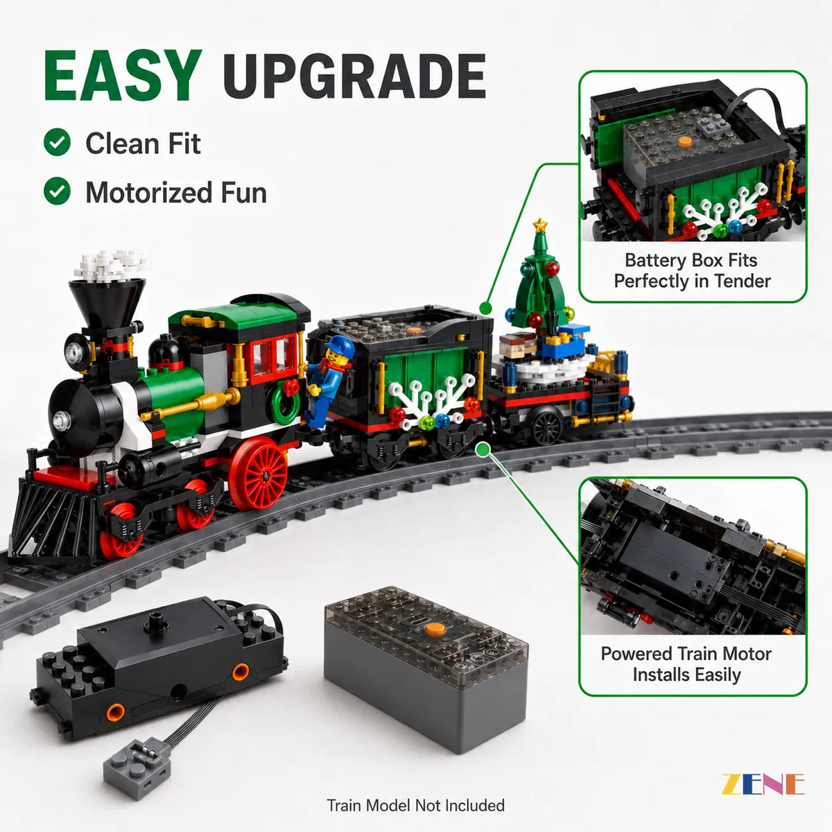 Motor Upgrade Kit for Winter Holiday Train #10254 Power Functions