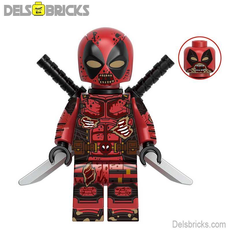 Zombie Deadpool Marvel Lego Minifigures Custom Collectible - ToylandEU