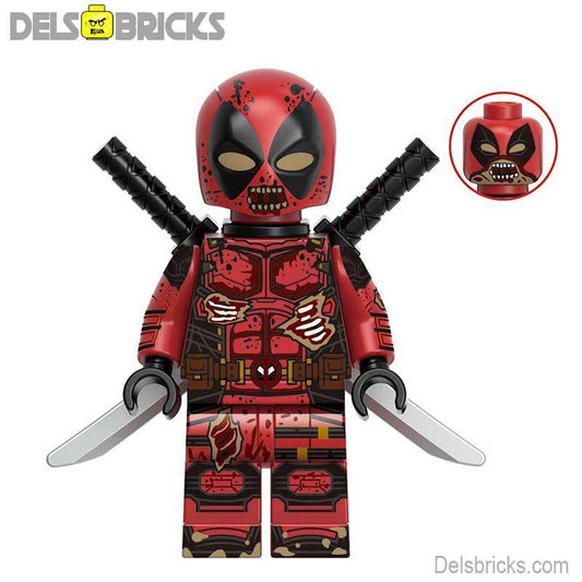 Zombie Deadpool Marvel Lego Minifigures Custom Collectible - ToylandEU